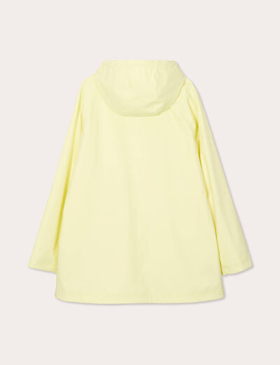 Ciré à capuche jaune clair femme