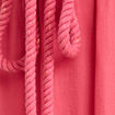 Jupe longue &eacute;vas&eacute;e satin rose framboise femme
