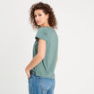 T-shirt manches courtes vert foncé femme