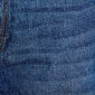 Jeans wide leg taille haute bleu fonc&eacute; femme