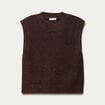 D&eacute;bardeur col rond avec sequin bordeaux femme