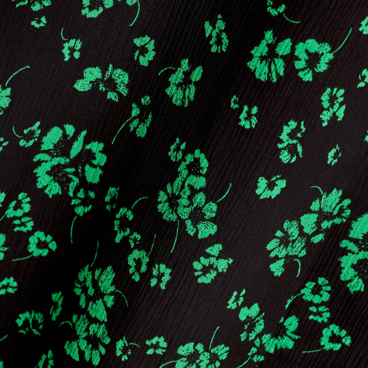 Robe longue évasée col v sans manches vert fluo femme