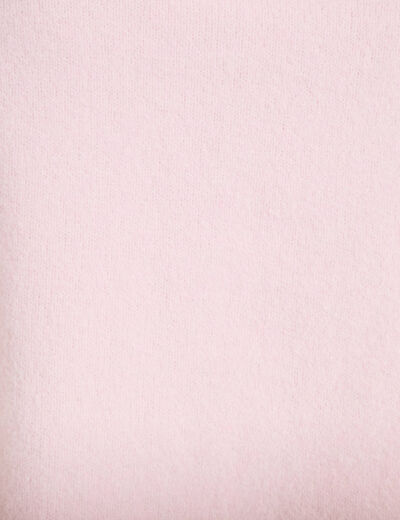 Gilet 2-en-1 col chemise manches longues rose clair femme