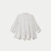 Blouse ample manches longues blanc femme