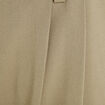 Pantalon large à pinces vert kaki femme