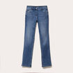 Jean droit regular taille standard denim stone femme