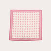 Foulard carré rose framboise femme