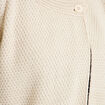 Gilet sans manches col montant beige femme