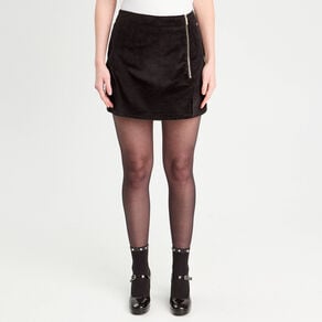 jupe short moulante velours noir femme Jupe-short moulante velours noir femme