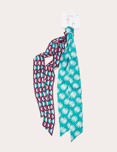 Lot 2 foulards multi-usage noir femme