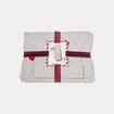 Lot &eacute;charpe bonnet avec broderie gris fonc&eacute; femme