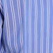 Chemise droite longue manches longues bleu lavande femme