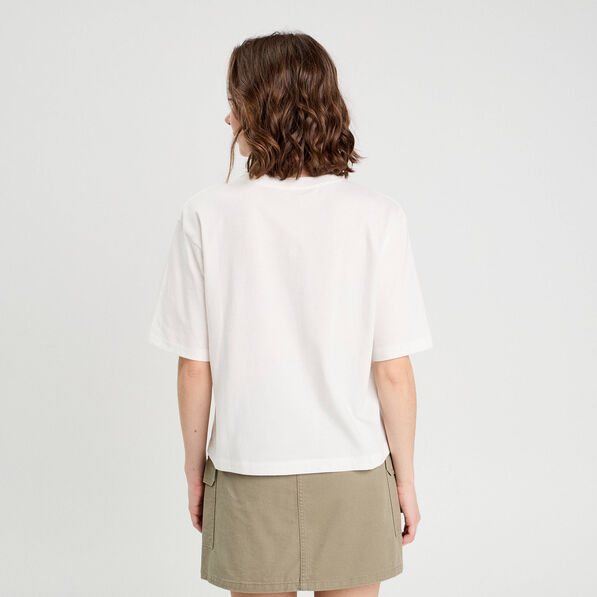 T-shirt manches courtes blanc femme