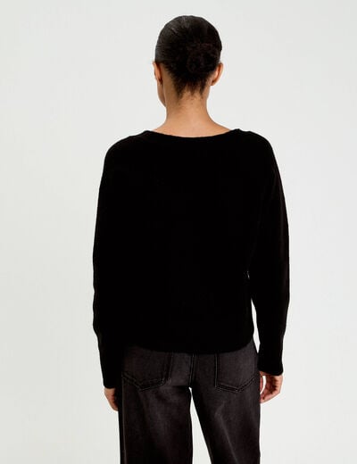 Gilet boutons coeur noir femme
