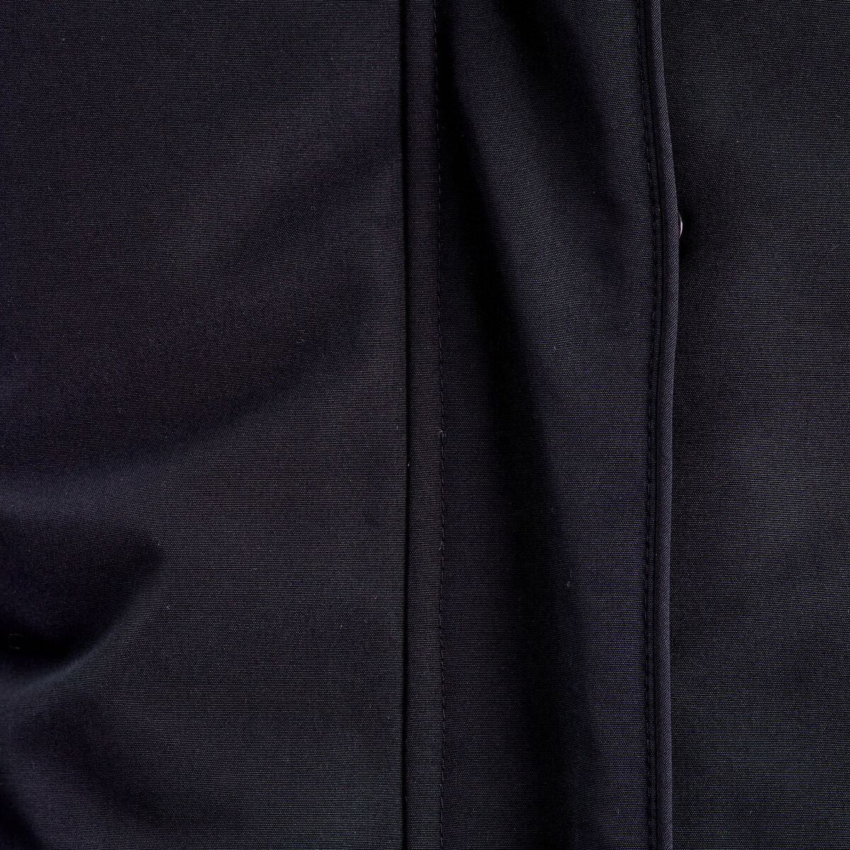 Parka droite avec capuche noir femme