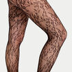 Collants aspect dentelle noir femme