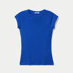 T-shirt manches courtes bleu electrique femme