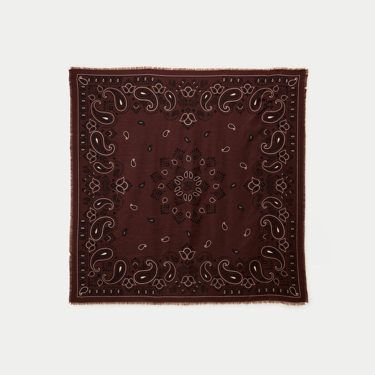 Foulard marron fonc&eacute; femme