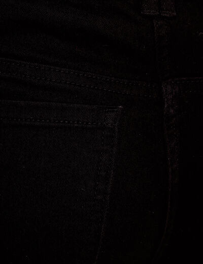 Jean regular taille standard denim noir femme