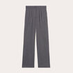 Pantalon city large fluide gris clair femme