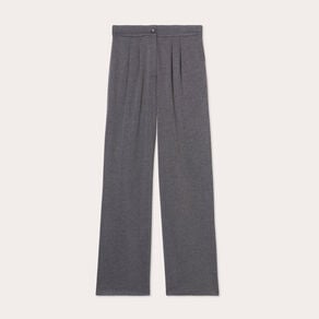 pantalon city large fluide gris clair femme Pantalon city large fluide gris clair femme