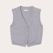 Gilet sans manches gris foncé femme