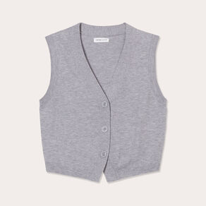 gilet sans manches gris fonce femme Gilet sans manches gris foncé femme