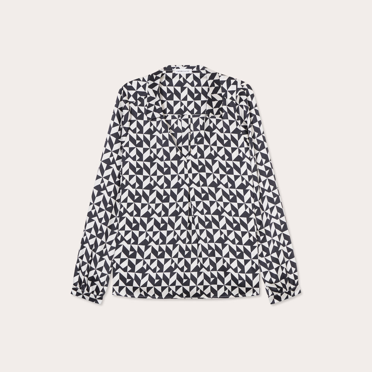 Blouse à manches longues noir femme