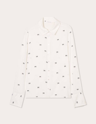 Chemise manches longues multicolore femme