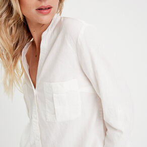 chemise manches 34 contenant du lin ecru femme Chemise manches 3/4 contenant du lin ecru femme