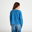 Blouse col claudine denim double stone femme