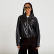 Bomber oversize noir femme