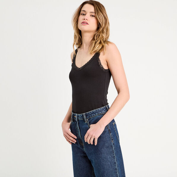 Débardeur sans manches noir femme