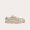 Baskets espadrilles plates beige femme