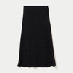Jupe longue droite en dentelle noir femme
