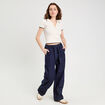 Top col polo manches courtes blanc femme
