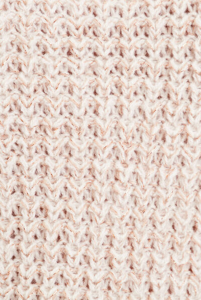 Pull manches longues ivoire femme