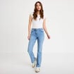 Jeans flare denim triple stone femme
