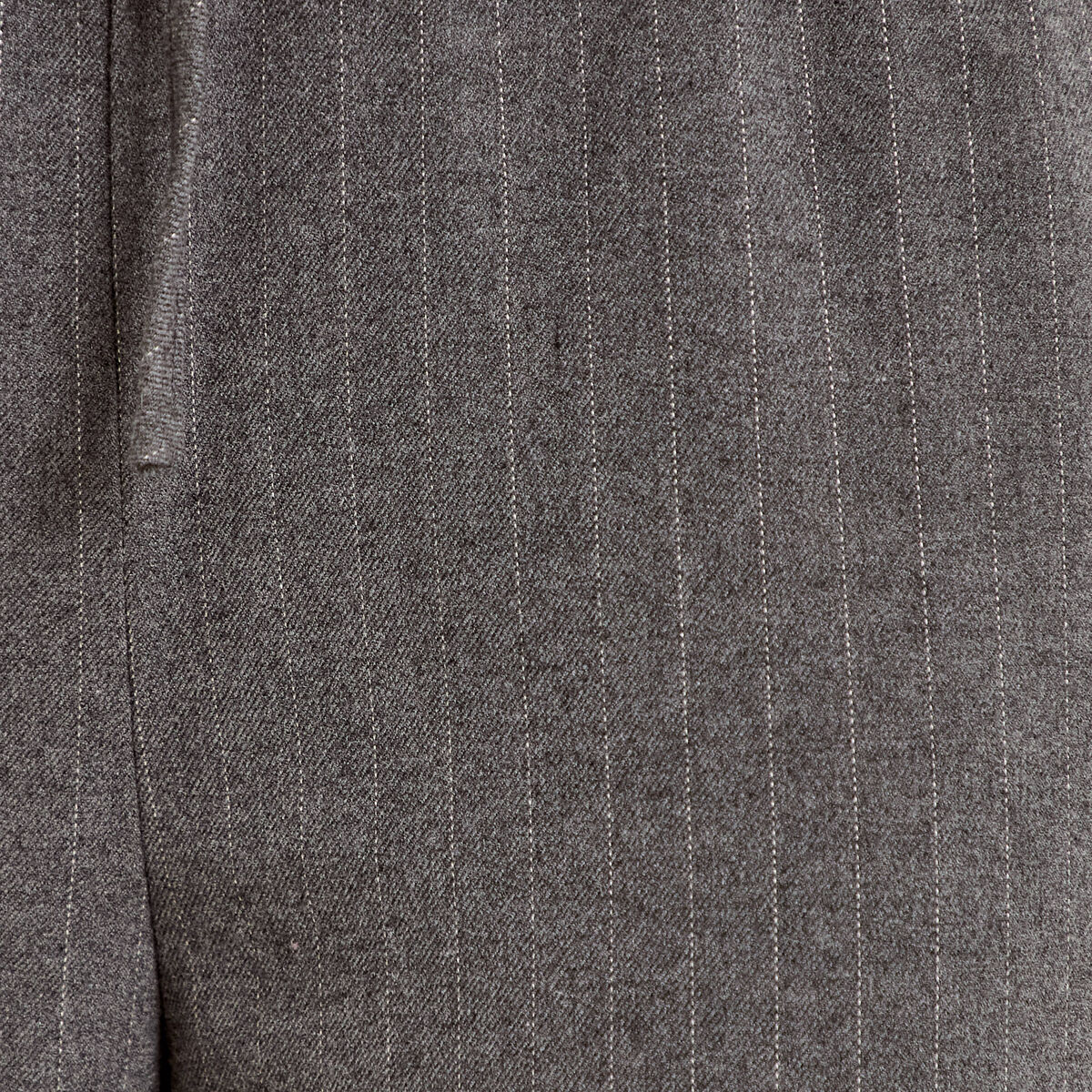 Pantalon large taille standard gris femme