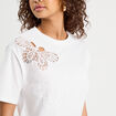 T-shirt manches courtes blanc femme