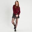 T-shirt dos avec noeud violet foncé femme