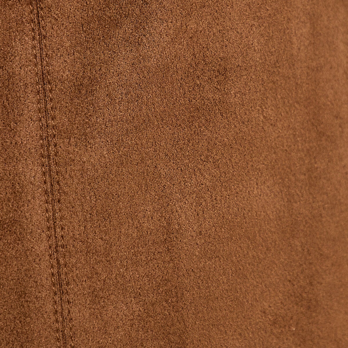 Robe courte droite sans manches marron femme