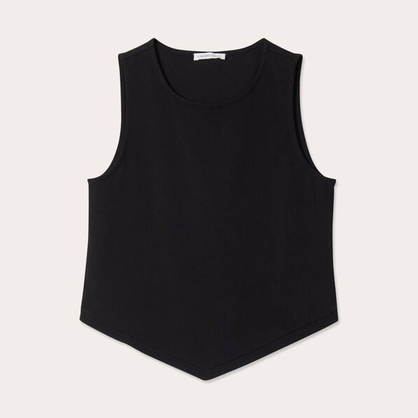 debardeur cropped noir femme Débardeur cropped noir femme