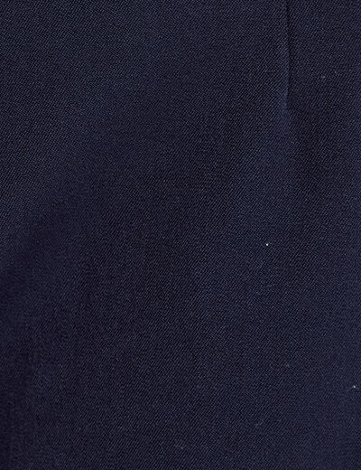 Pantalon large ventre plat bleu marine femme