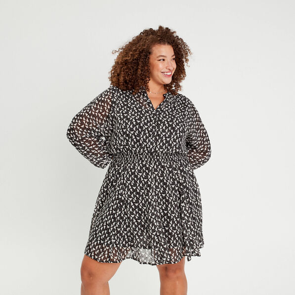 robe evasee manches 34 noir femme Robe évasée manches 3/4 noir femme