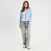 Veste blazer cintrée bleu turquoise femme