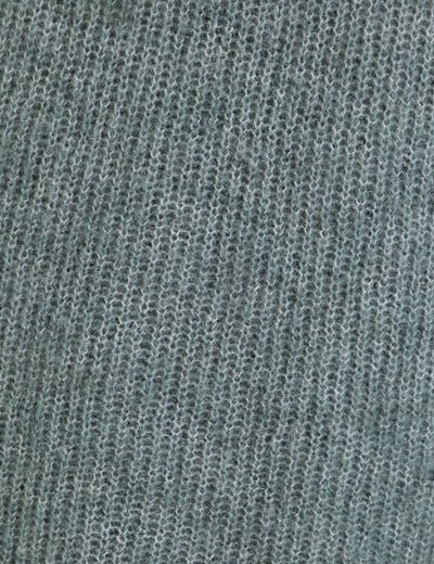Pull sans manches col roulé vert foncé femme