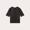 T-shirt paillettes noir femme