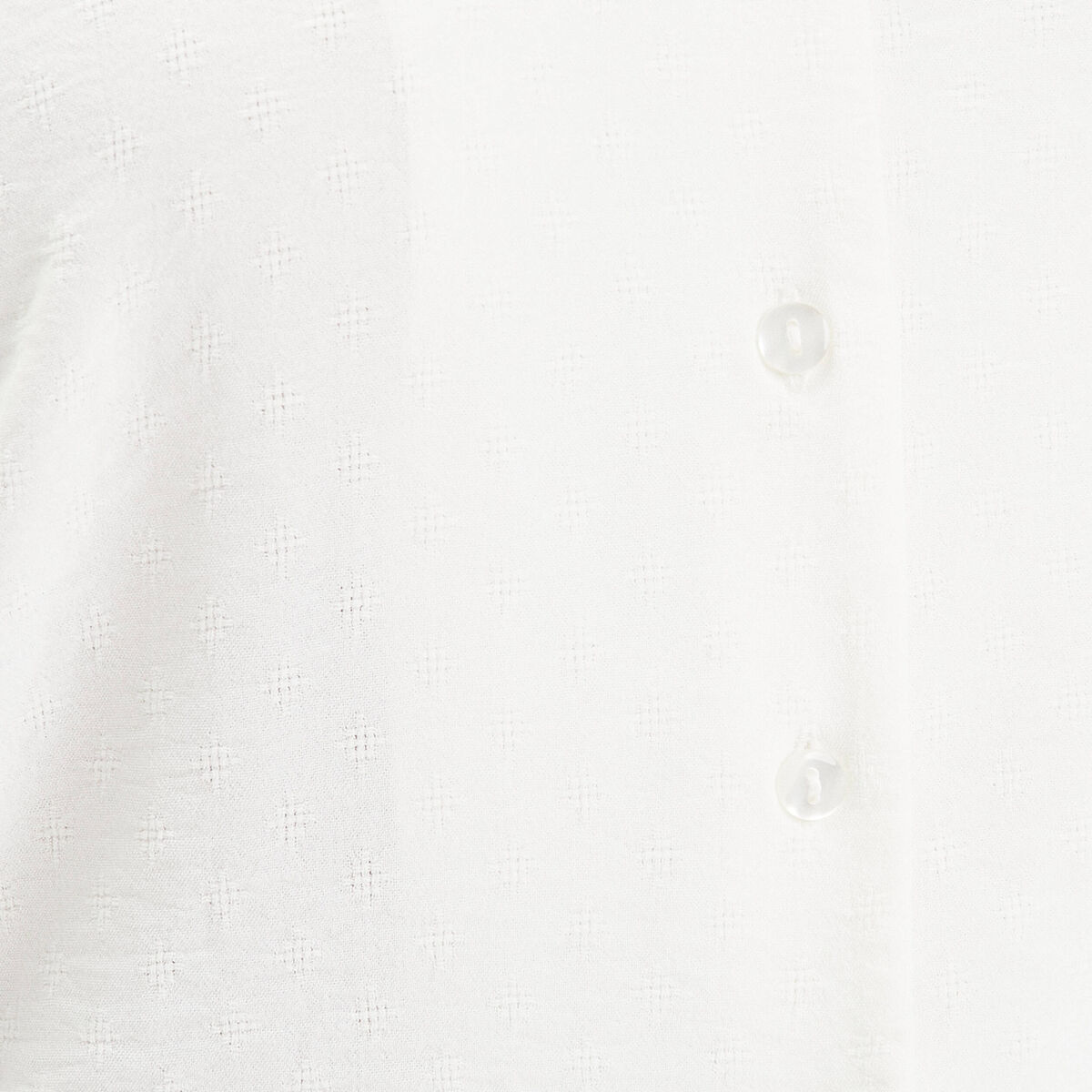 Blouse manches courtes ecru femme