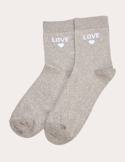 Chaussettes vert kaki femme